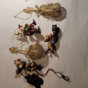 Vintage Christmas Ornaments Bundle of 5